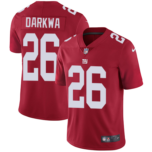 Nike Giants #26 Orleans Darkwa Red Alternate Men's Stitched NFL Vapor Untouchable Limited Jersey